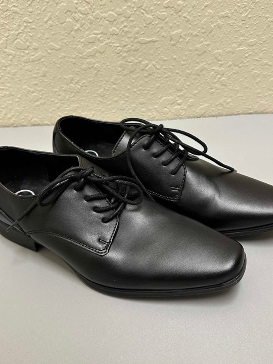 Calvin Klein Men’s Black Leather Oxford Dress Shoes Size 7M Classic Formal - Picture 1 of 8
